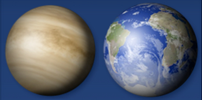 Венера и Земля в сравнении